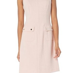 Tommy Hilfiger Light Pink Textured Mini Dress